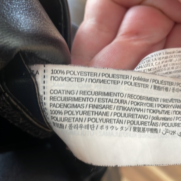 Mango Vegan Leather Trousers size 4 - Picture 8 of 9